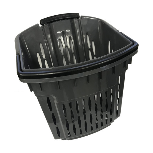 Купівельні кошики для супермаркету з колесами PLAST 38 BLACK